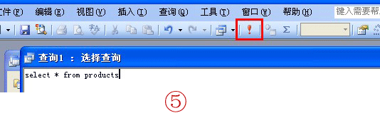 access内部使用sql 语句